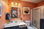 Both bathrooms have tub/shower combo